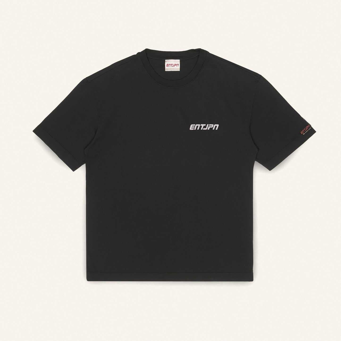 T-shirt in cotone nero con stampa 'Supermarket'