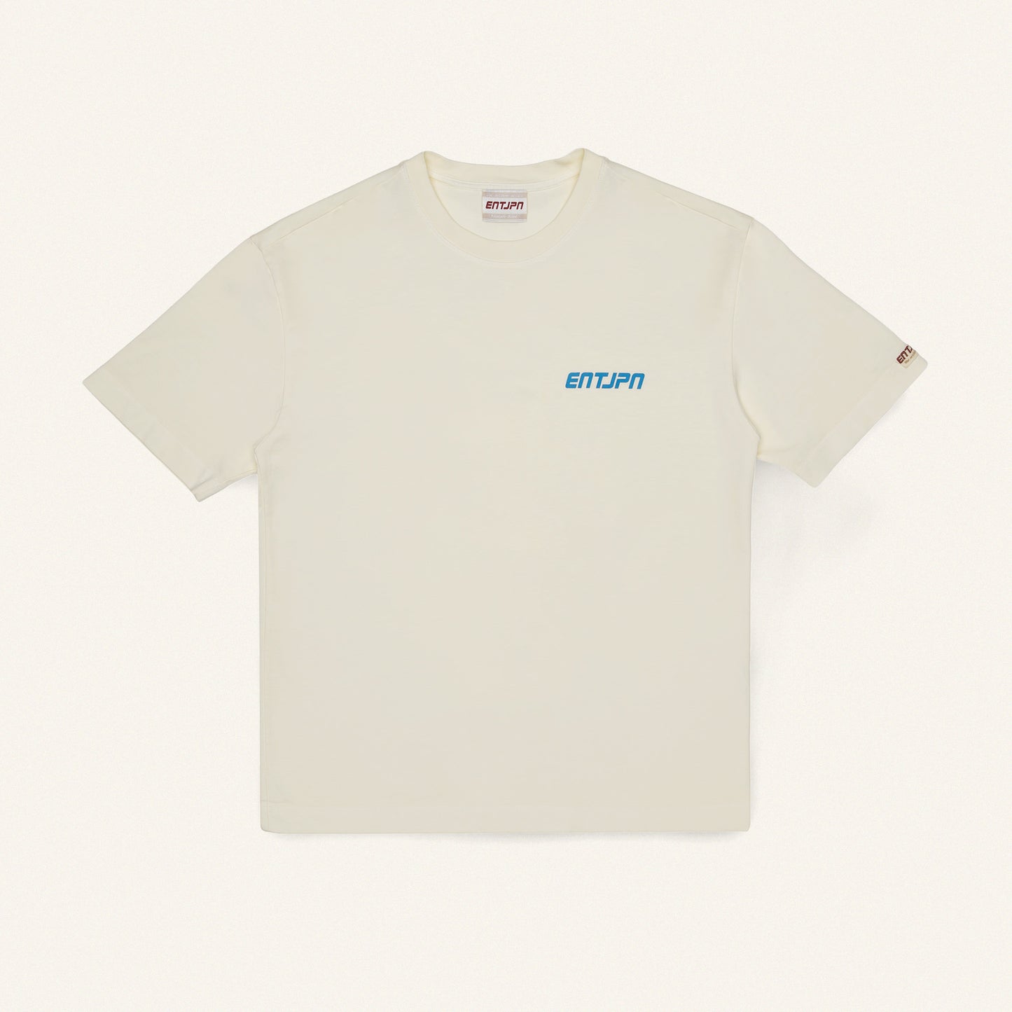 T-shirt in cotone color burro con stampa 'Supermarket'