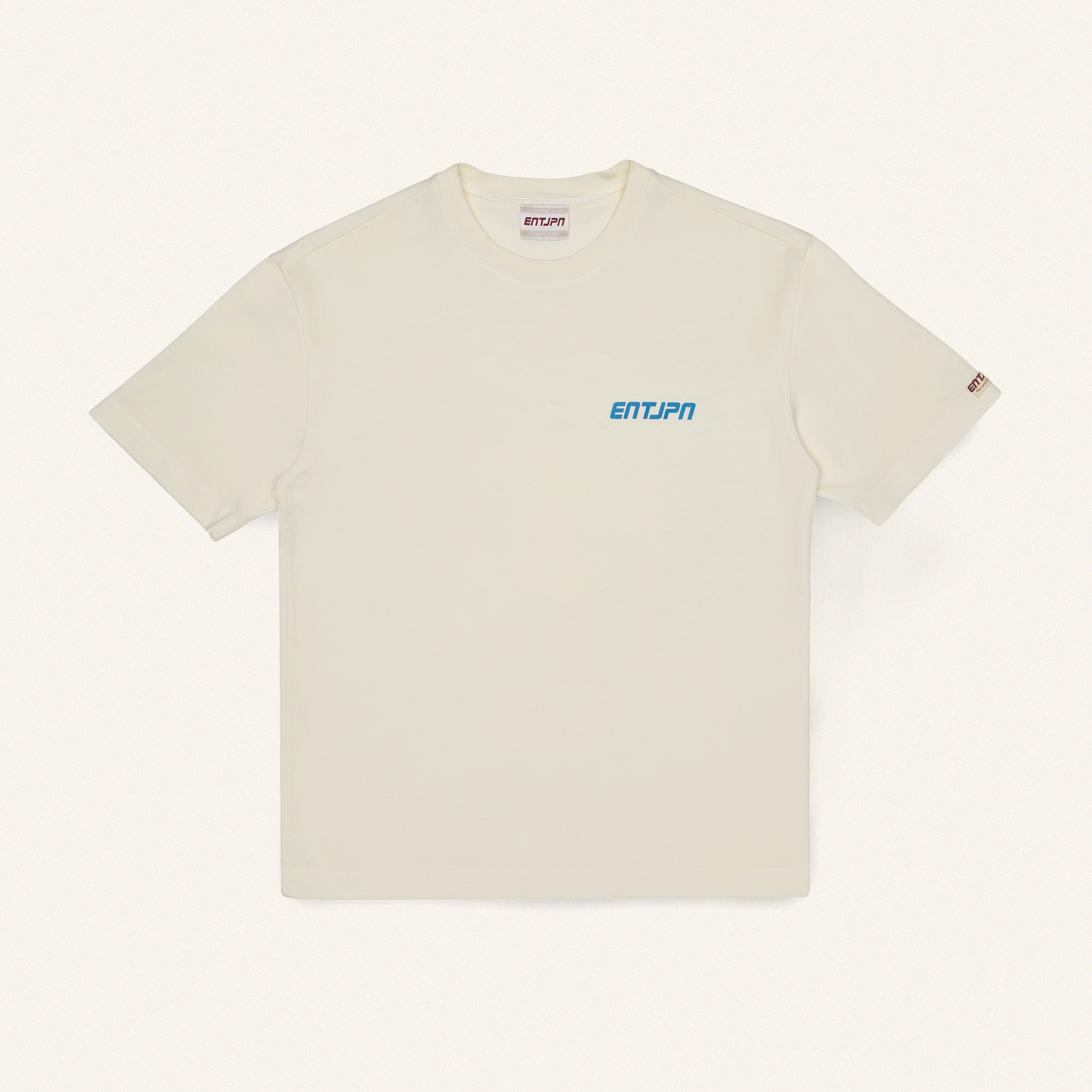 T-shirt in cotone color burro con stampa 'Supermarket'
