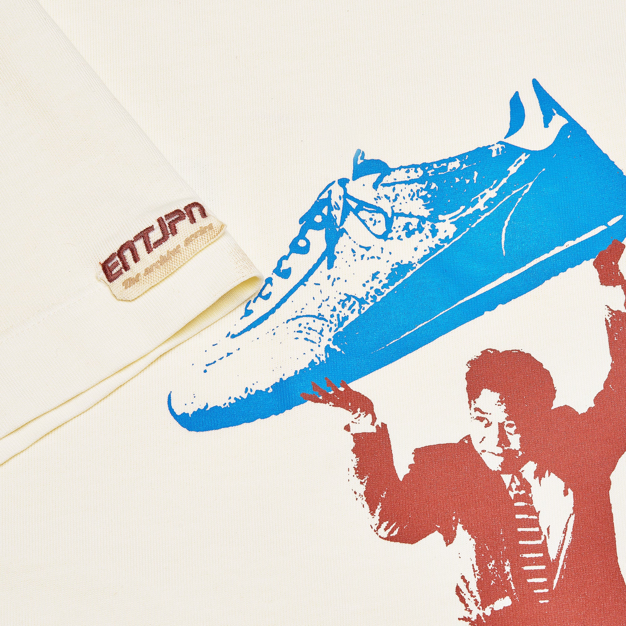 T-shirt in cotone con stampa 'Where Lightness Meets Craft'