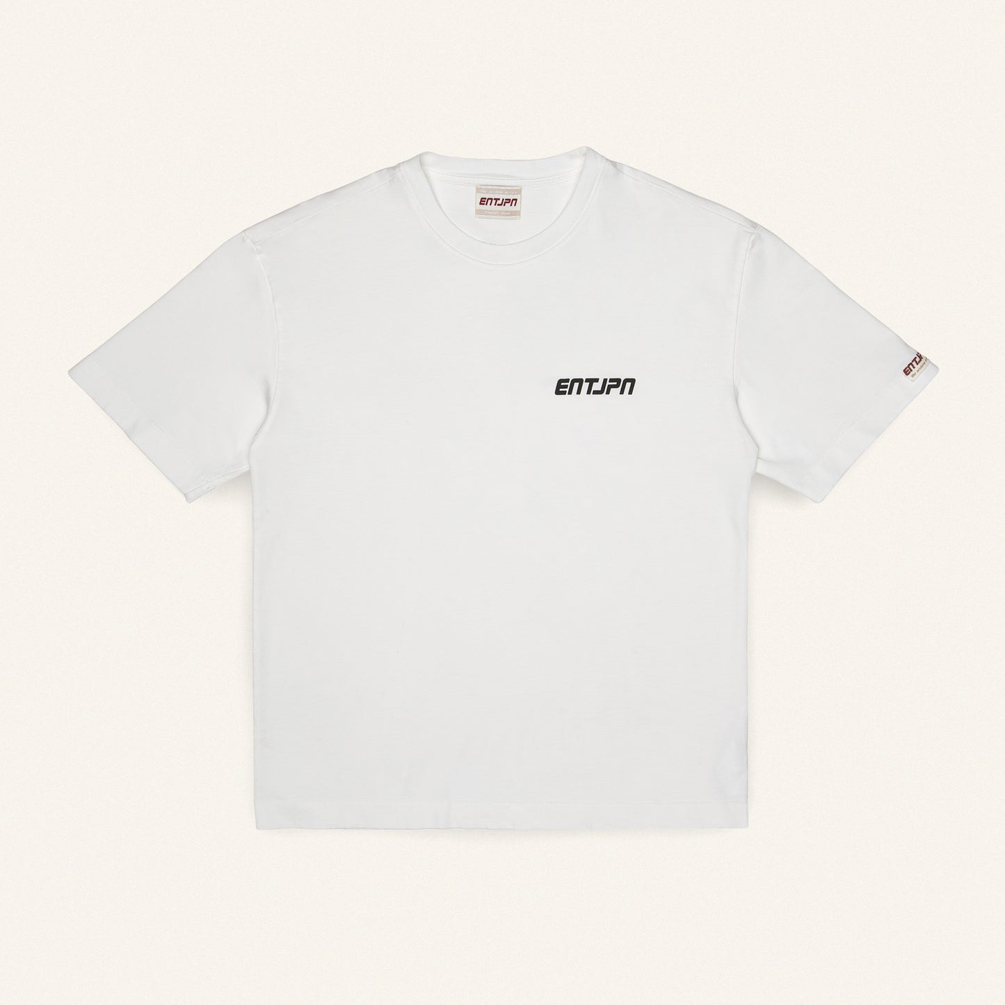 T-shirt in cotone bianco con stampa 'Enterprise Japan Market'