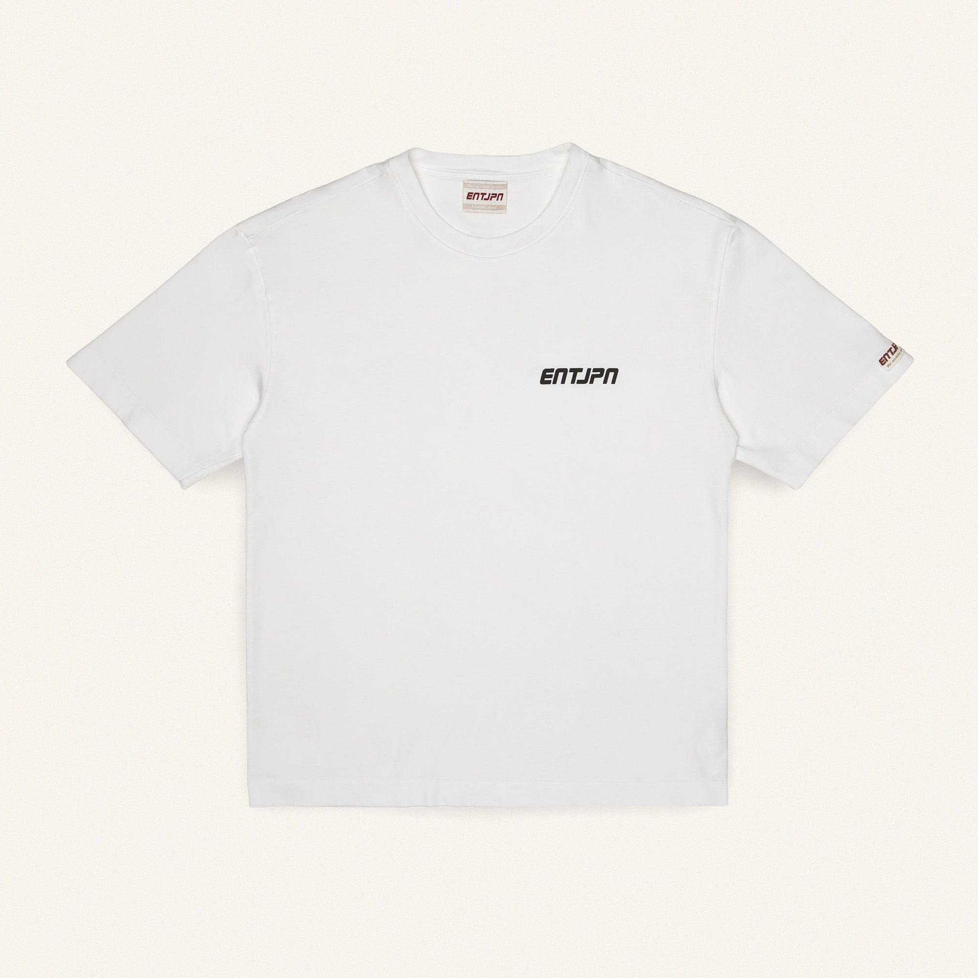 T-shirt in cotone bianco con stampa 'Enterprise Japan Market'