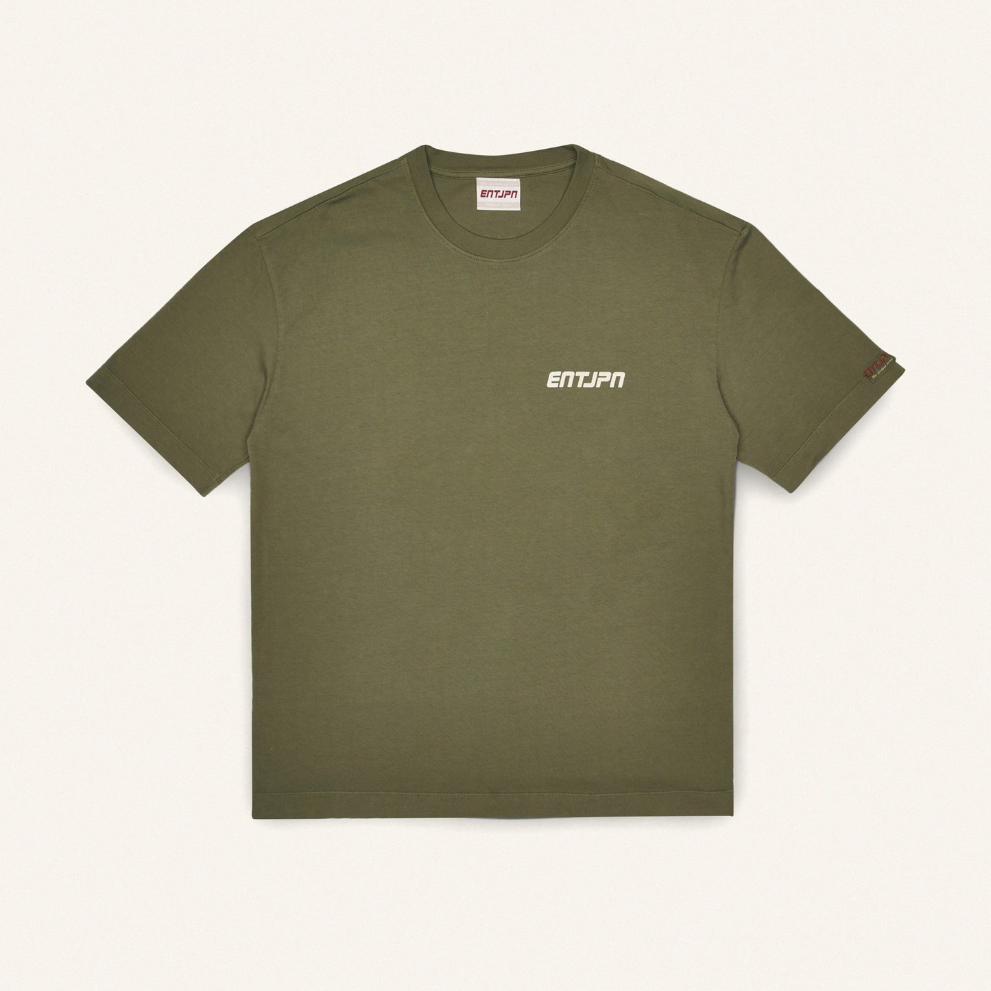 T-shirt in cotone color military con stampa 'Enterprise Japan Market'