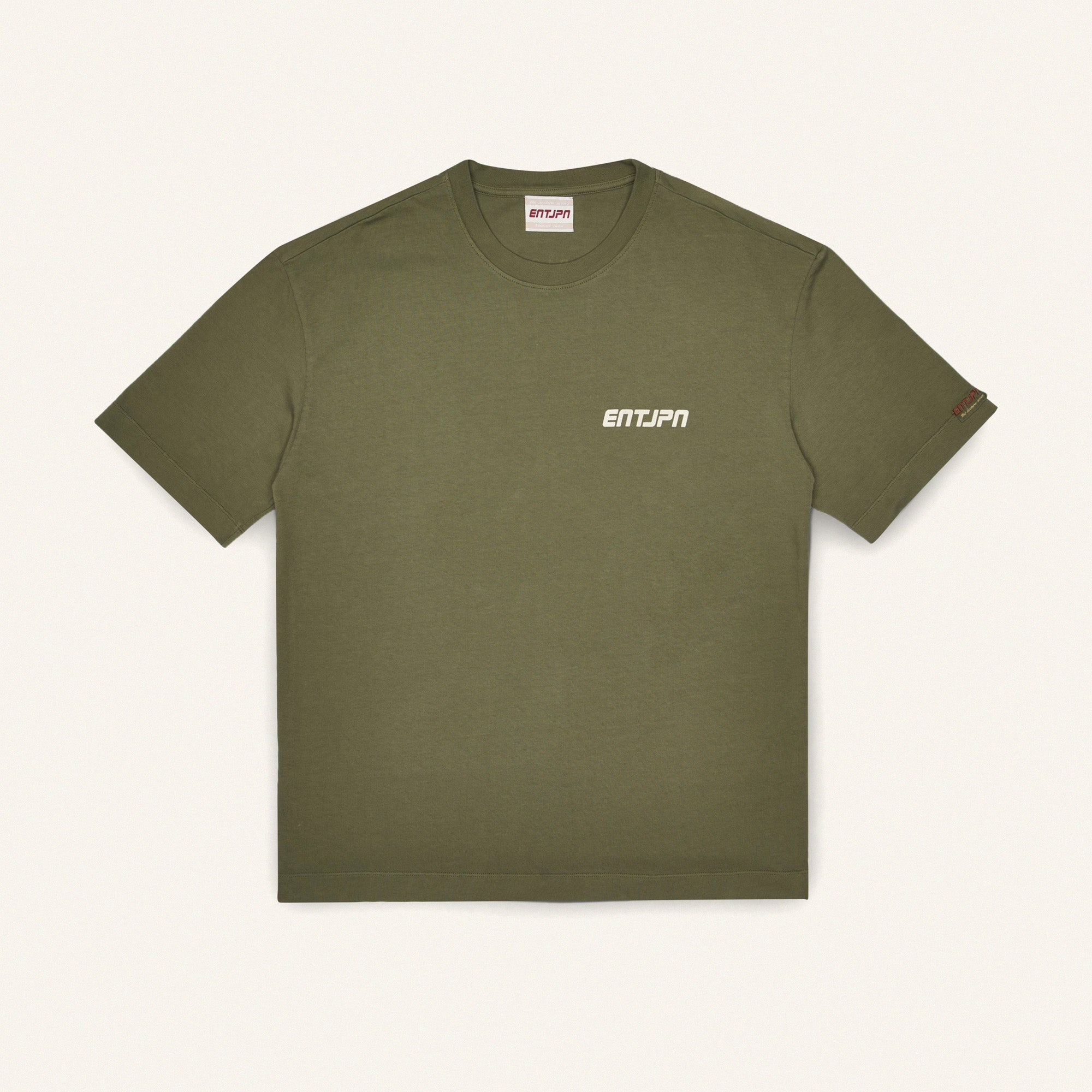 T-shirt in cotone color military con stampa 'Enterprise Japan Market'