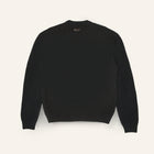 Maglione in cotone color nero con logo ENTJPN
