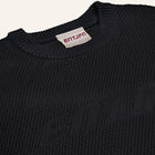 Maglione in cotone color nero con logo ENTJPN