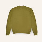 Maglione in cotone color military con logo ENTJPN
