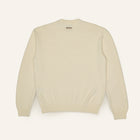 Maglione in cotone color burro con logo ENTJPN
