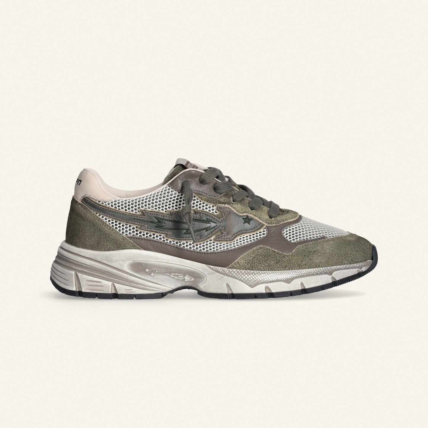 Entjpn Run Rocket - sneakers running man verde militare