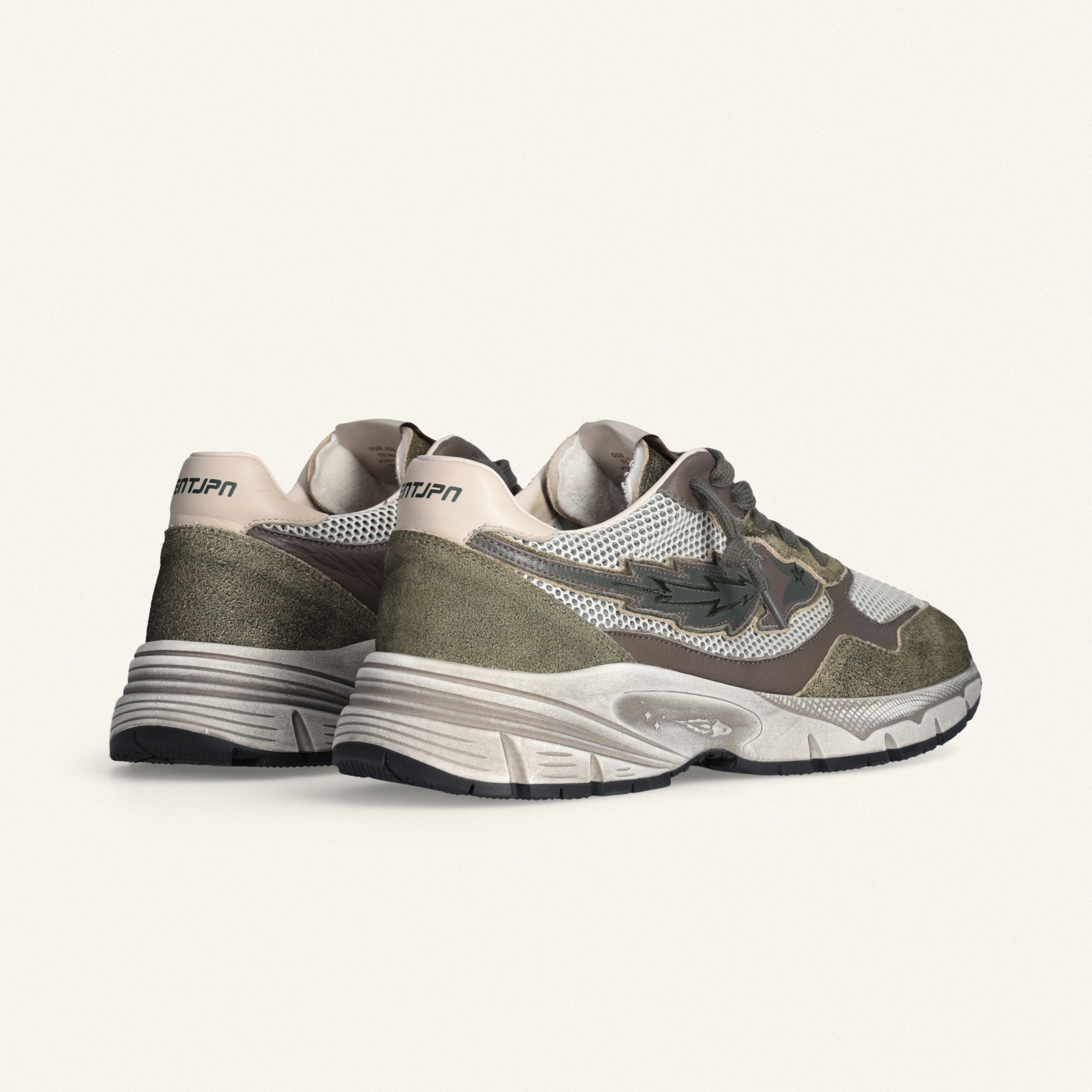 Entjpn Run Rocket - sneakers running man verde militare