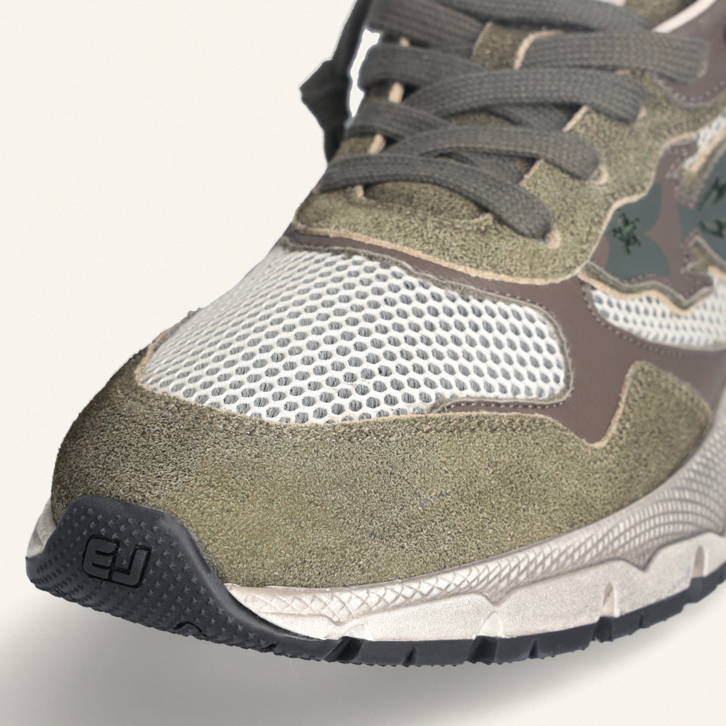 Entjpn Run Rocket - sneakers running man verde militare