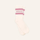Calzini con logo ENTJPN e stripes rosa