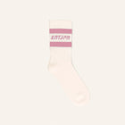 Calzini con logo ENTJPN e stripes rosa