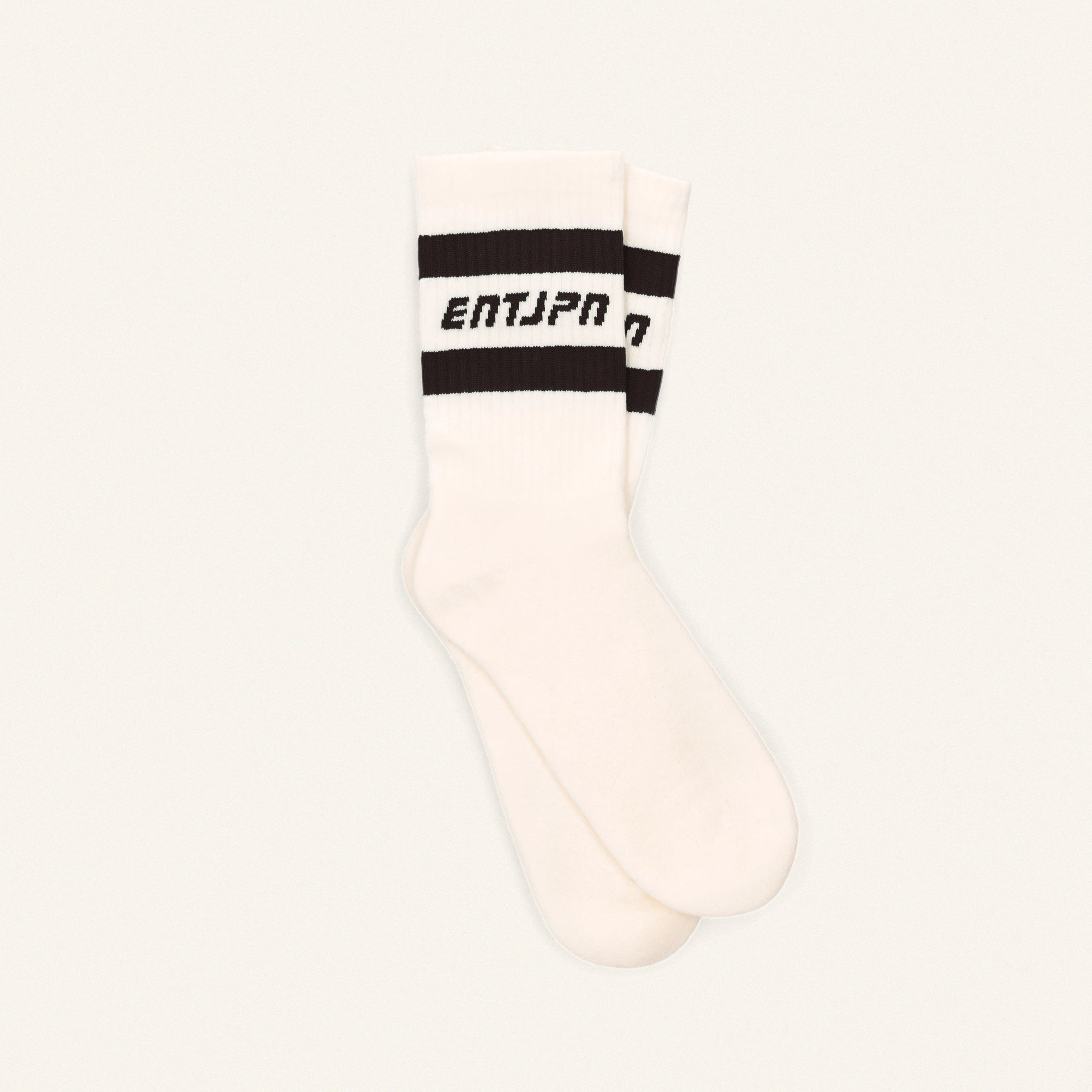 Calzini con logo ENTJPN e stripes nere
