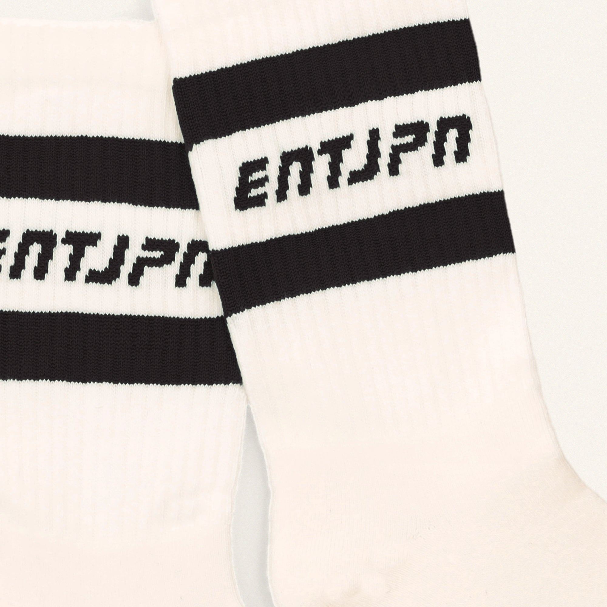 Calzini con logo ENTJPN e stripes nere