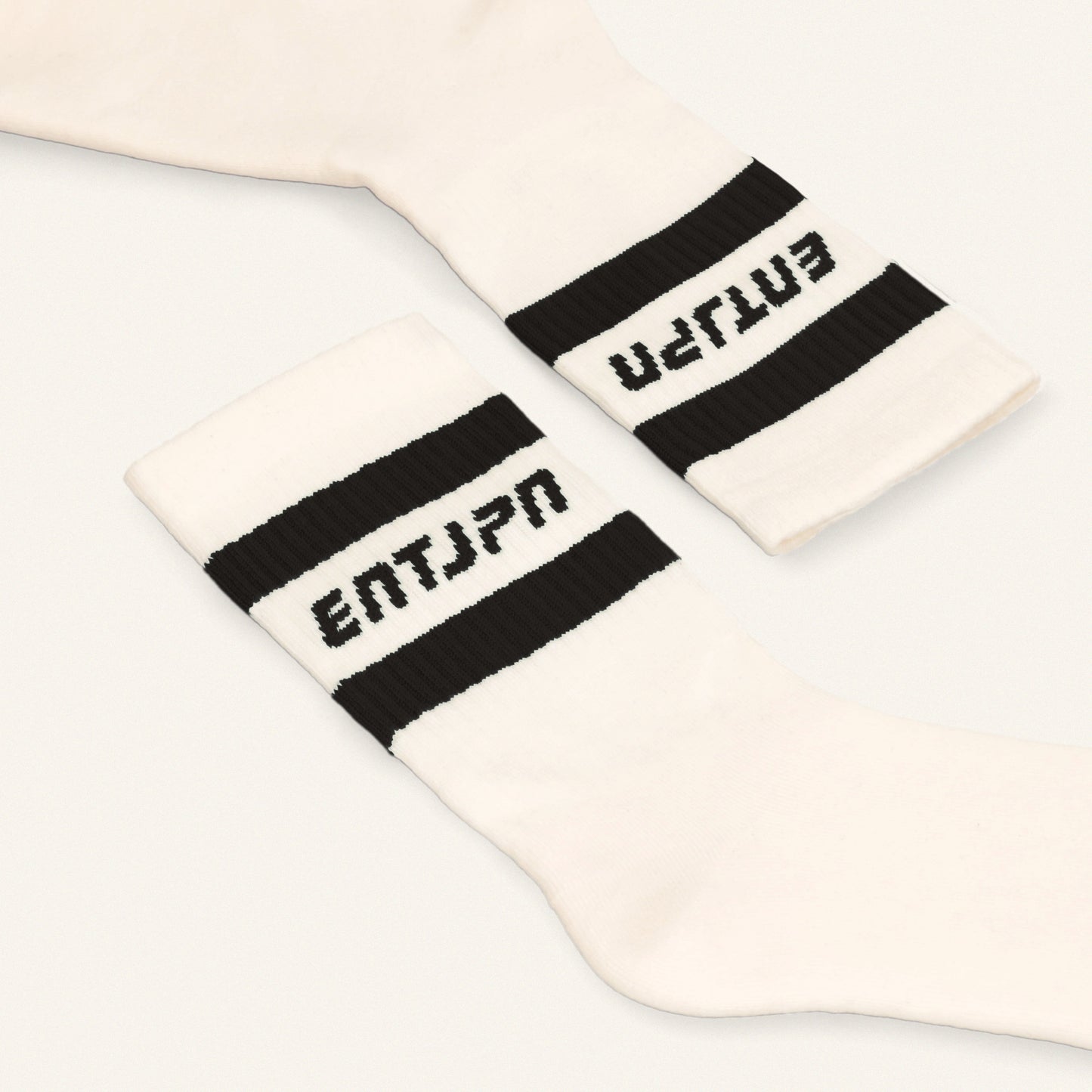 Calzini con logo ENTJPN e stripes nere