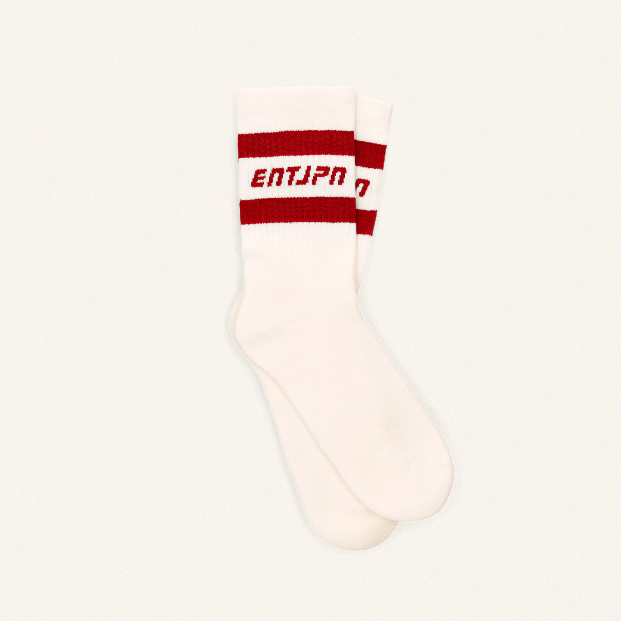 Calzini con logo ENTJPN e stripes rosse