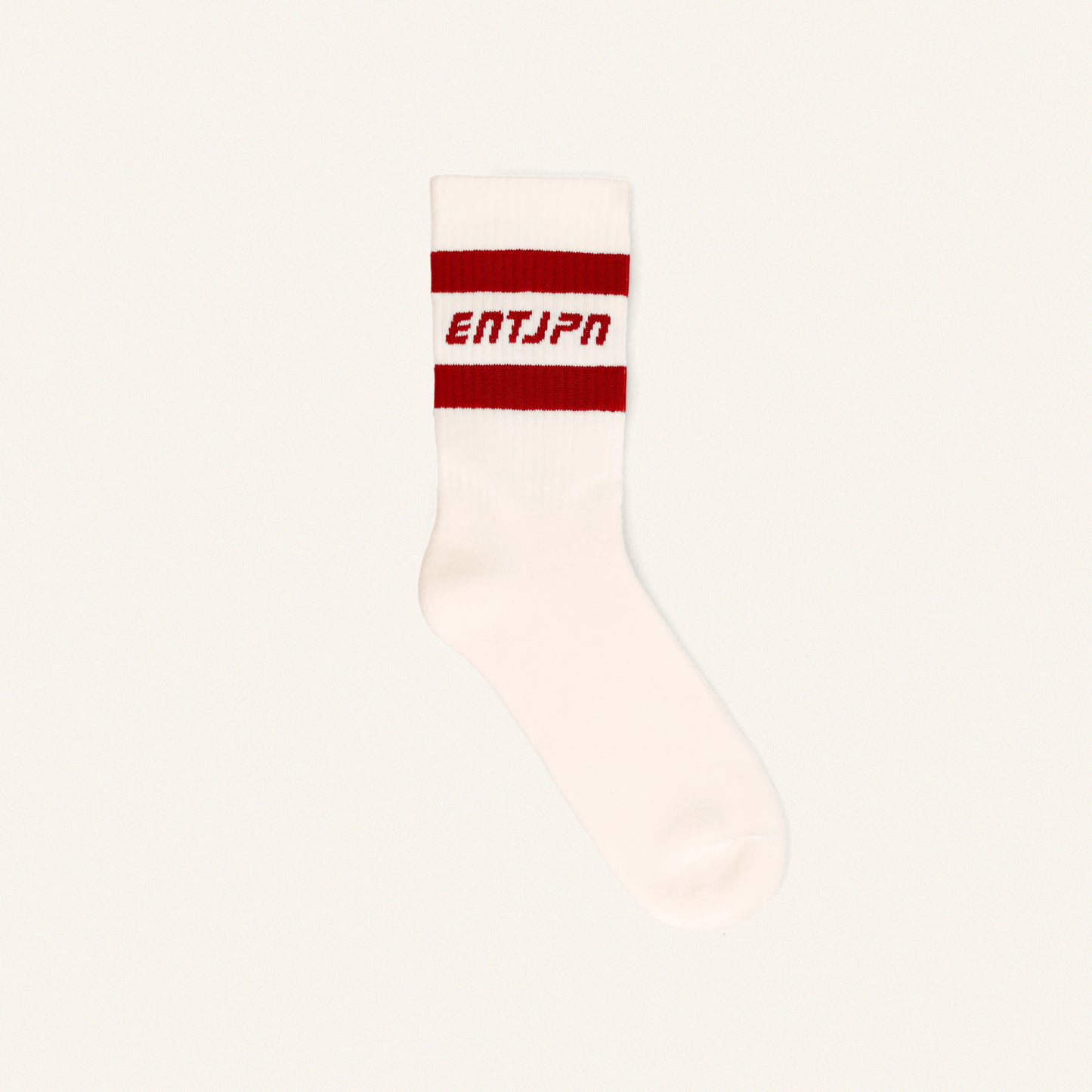 Calzini con logo ENTJPN e stripes rosse