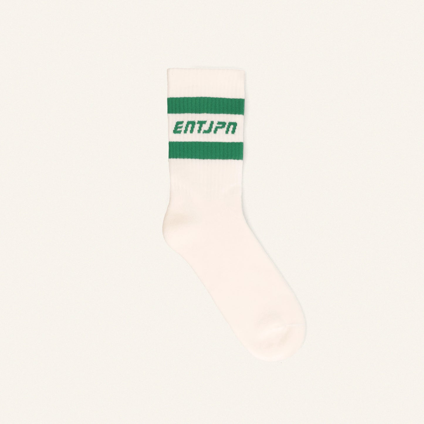 Calzini con logo ENTJPN e stripes color menta