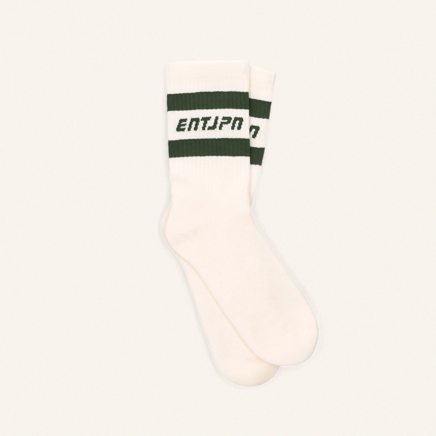 Calzini con logo ENTJPN e stripes color military