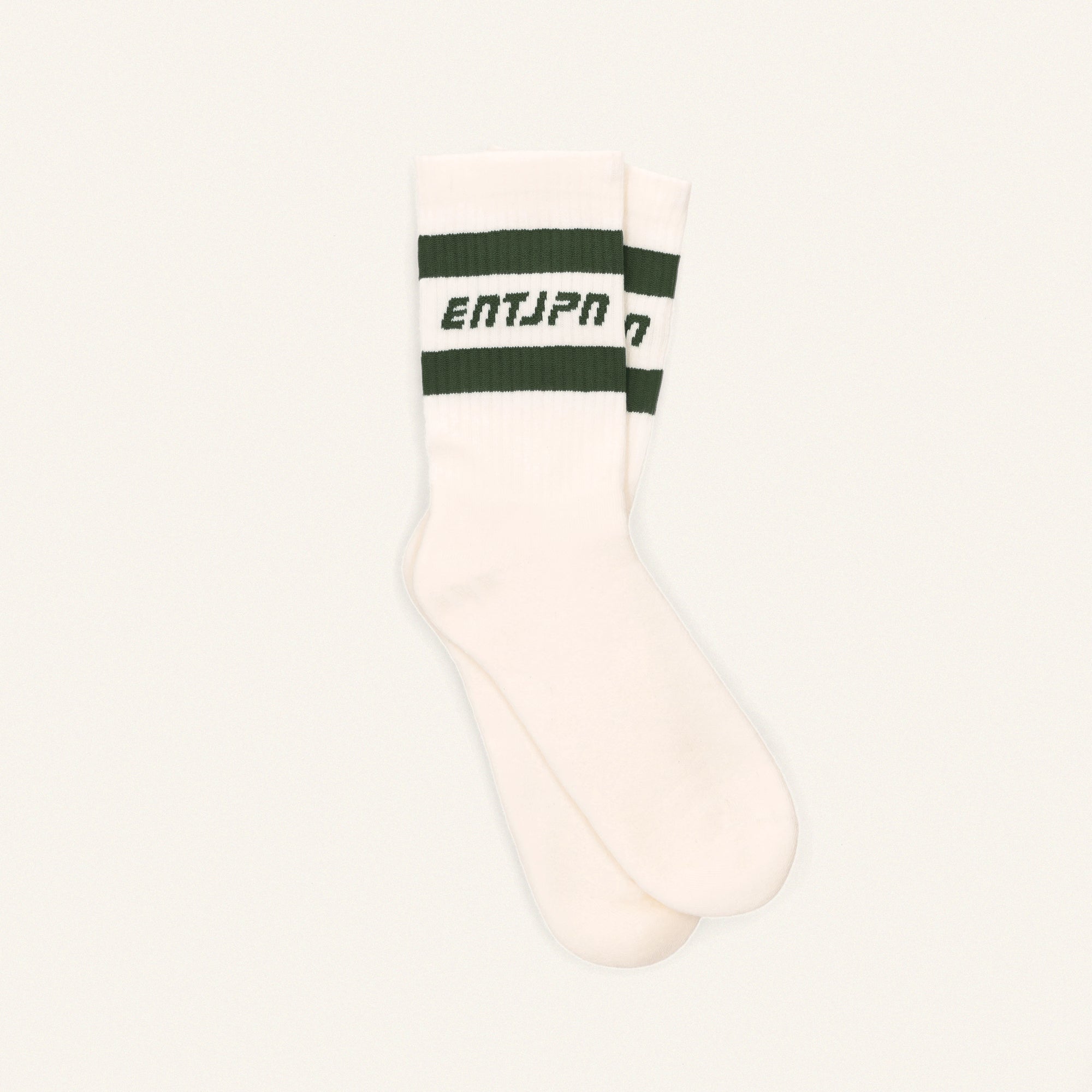 Calzini con logo ENTJPN e stripes color military