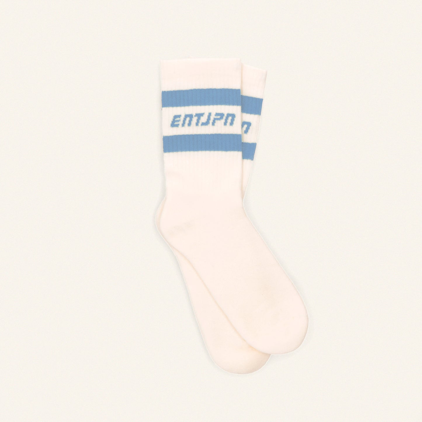 Calzini con logo ENTJPN e stripes azzurre