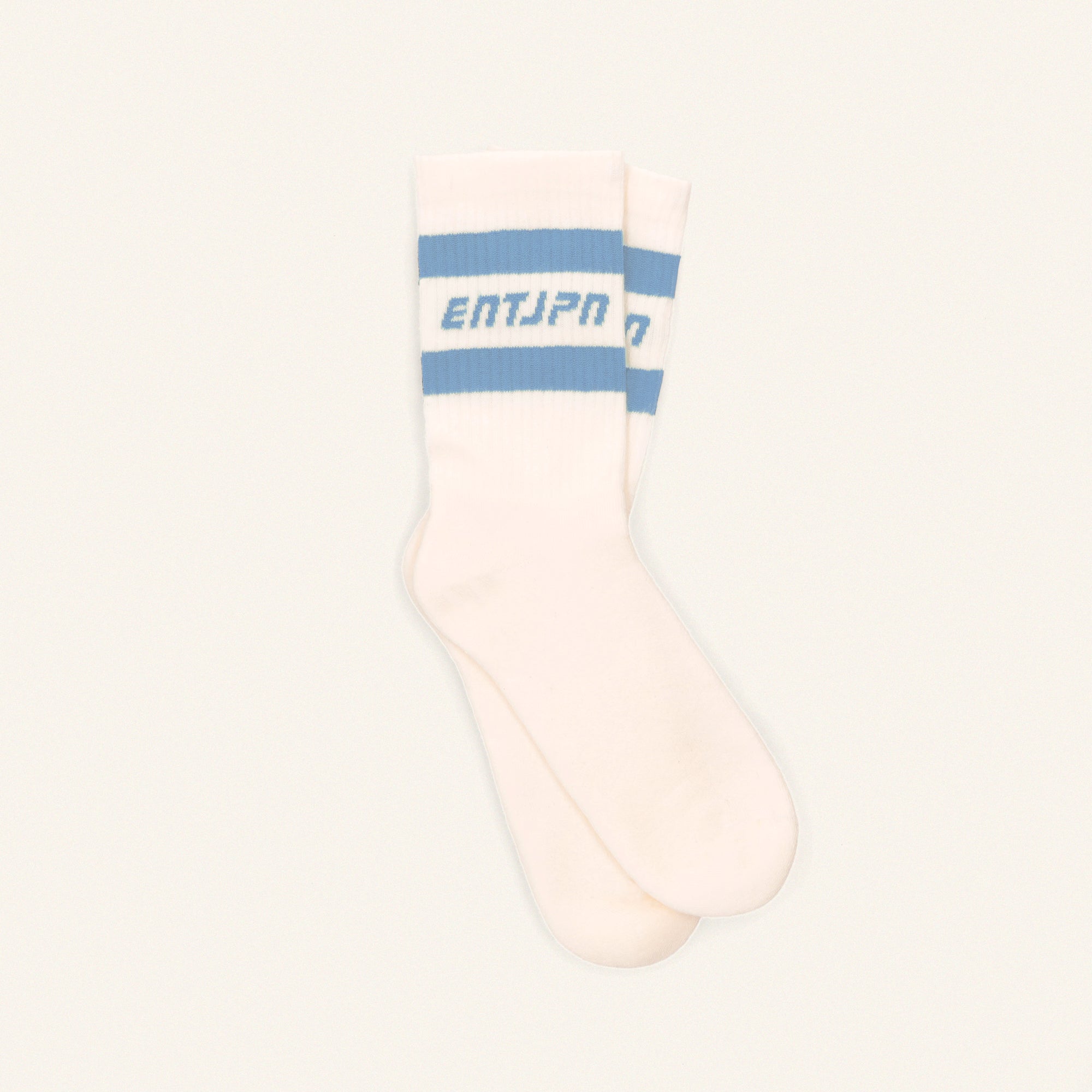 Calzini con logo ENTJPN e stripes azzurre