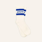 Calzini con logo ENTJPN e stripes color royal blue
