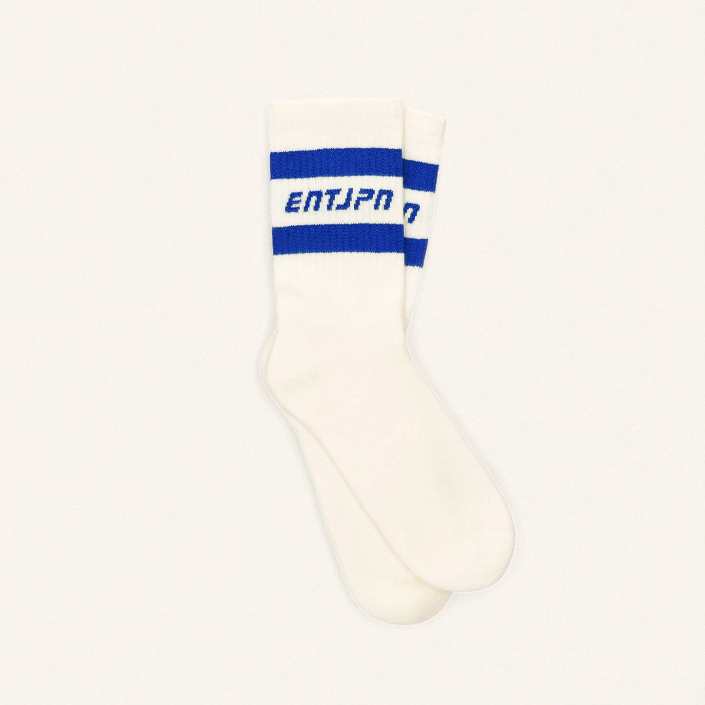 Calzini con logo ENTJPN e stripes color royal blue