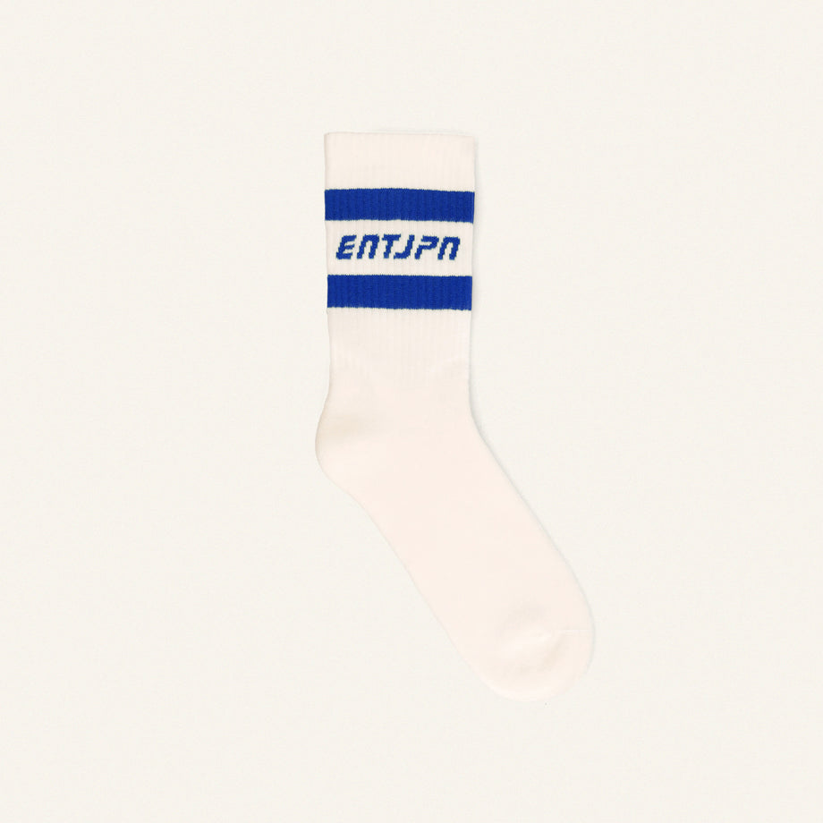 Calzini con logo ENTJPN e stripes color royal blue
