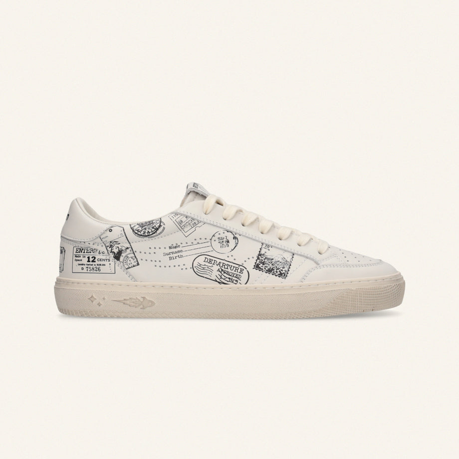 Entjpn Jupiter Rocket Postage - sneakers in pelle con stampa all over image