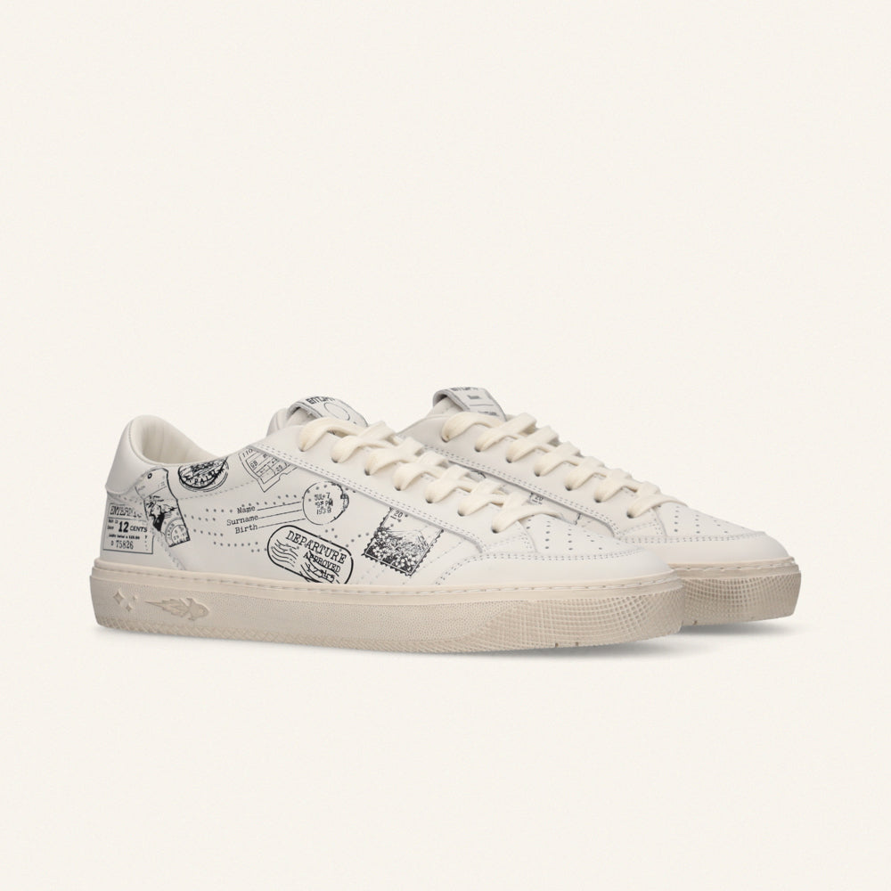 Entjpn Jupiter Rocket Postage - sneakers in pelle con stampa all over
