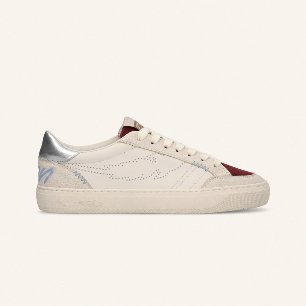 Entjpn Jupiter Rocket - sneakers in pelle con inserti wine