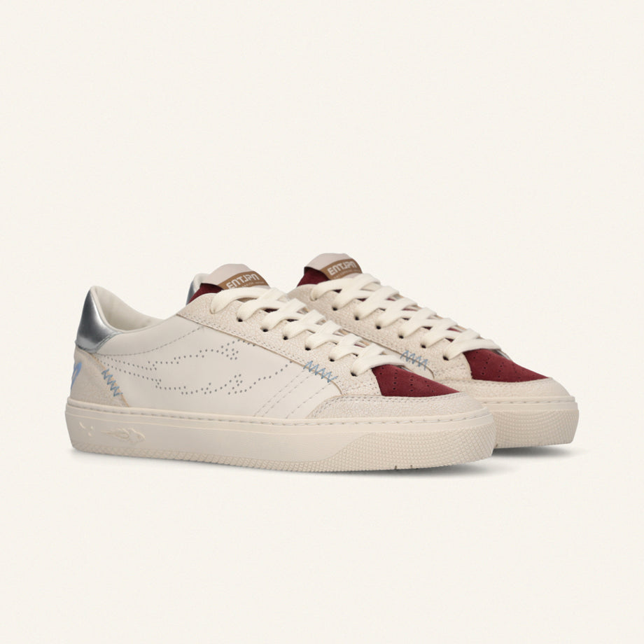 Entjpn Jupiter Rocket - sneakers in pelle con inserti wine