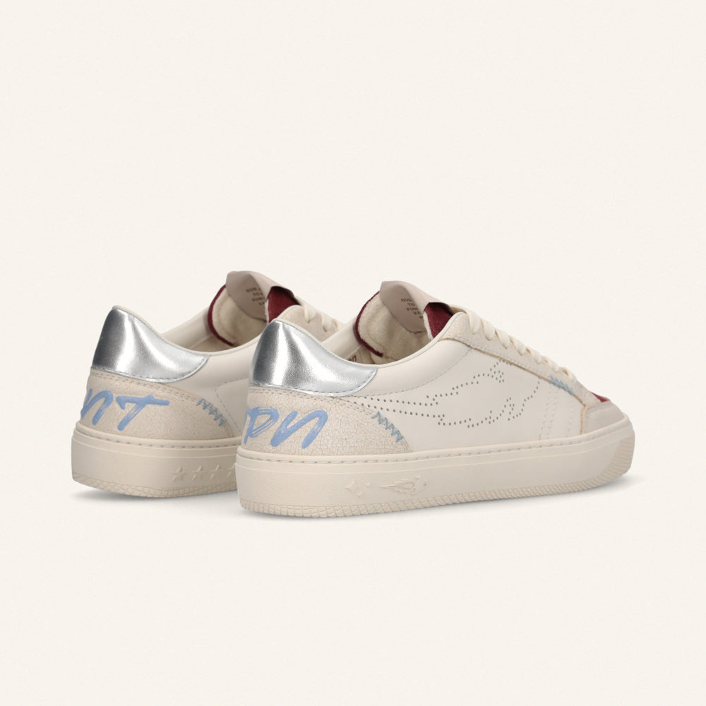 Entjpn Jupiter Rocket - sneakers in pelle con inserti wine