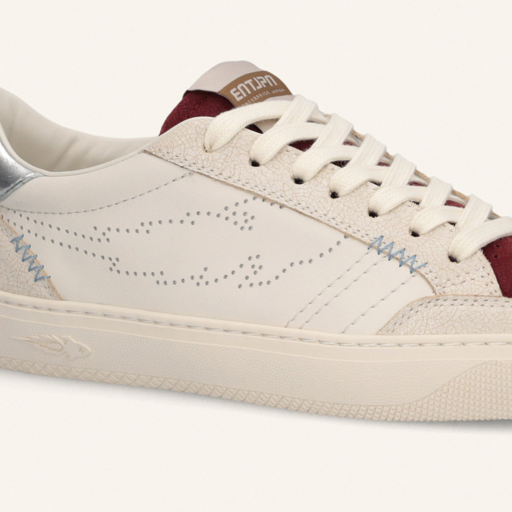 Entjpn Jupiter Rocket - sneakers in pelle con inserti wine