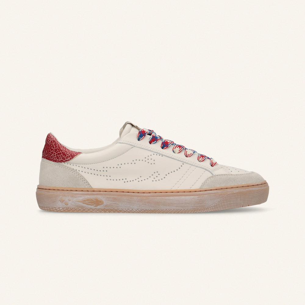 ENTJPN Jupiter Rocket – leather sneakers with a two-tone heel tab