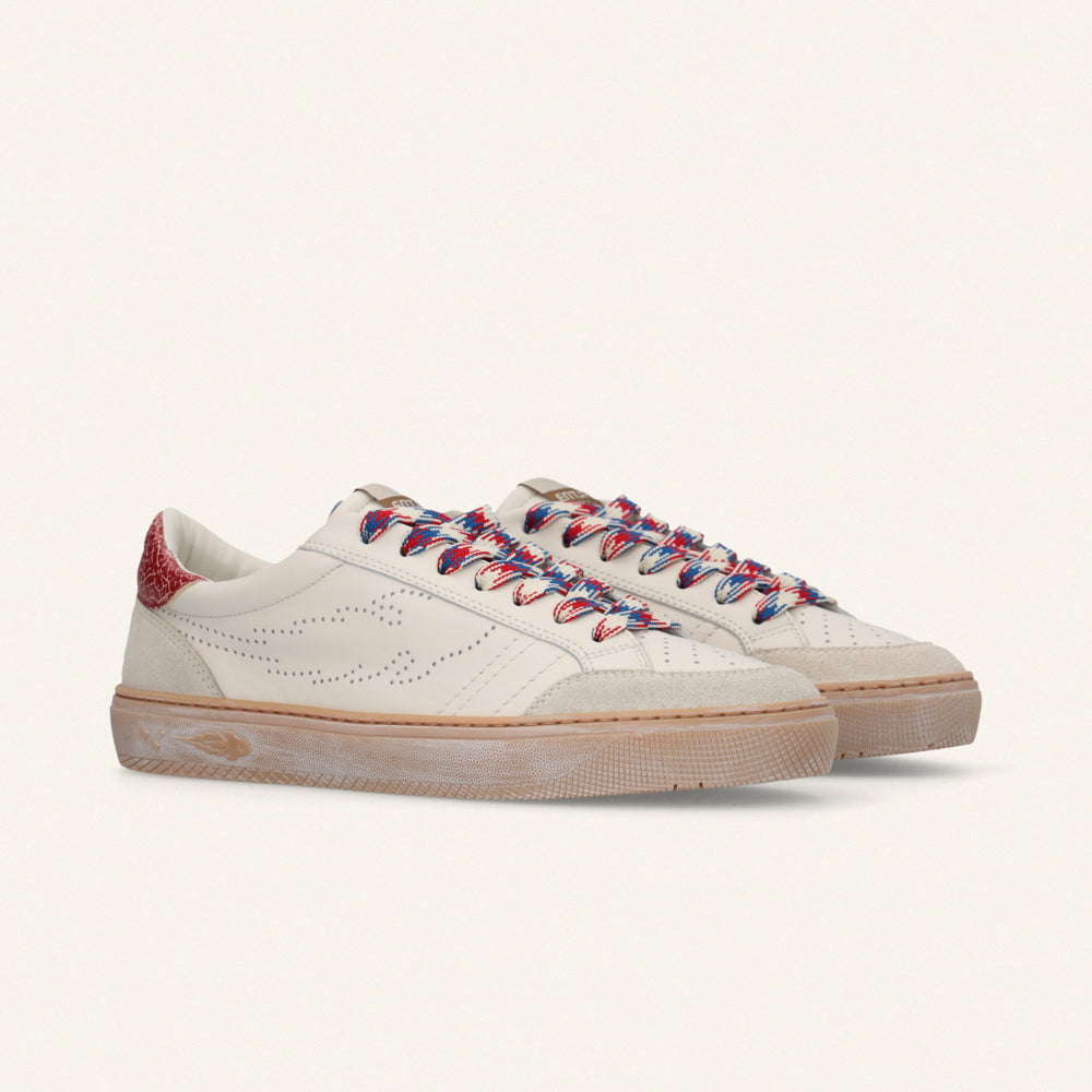 ENTJPN Jupiter Rocket – leather sneakers with a two-tone heel tab