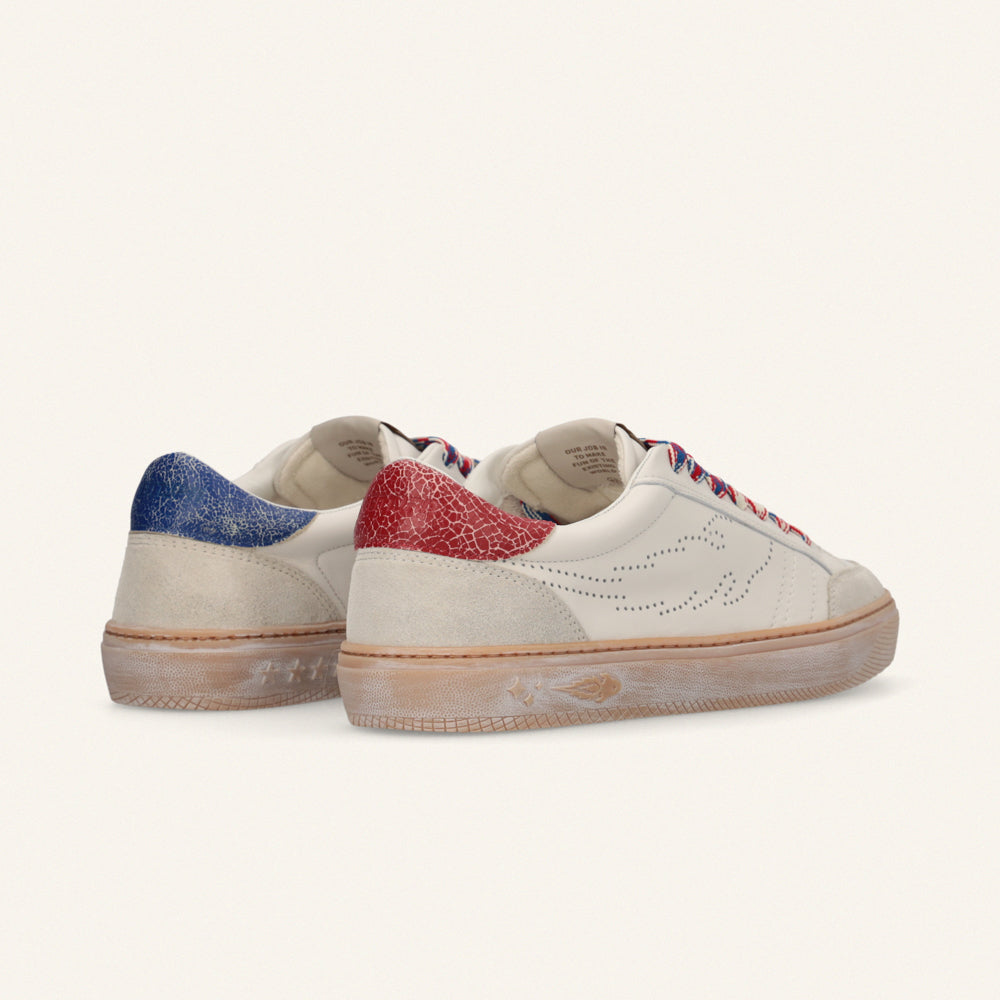 ENTJPN Jupiter Rocket – leather sneakers with a two-tone heel tab