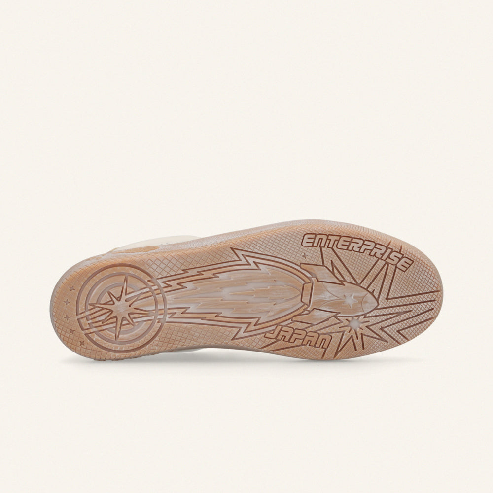 ENTJPN Jupiter Rocket – leather sneakers with a two-tone heel tab