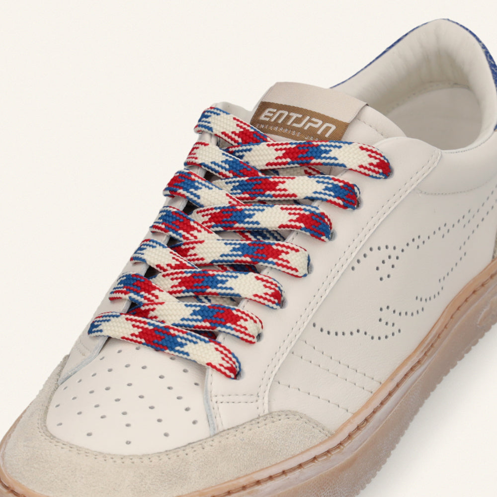ENTJPN Jupiter Rocket – leather sneakers with a two-tone heel tab