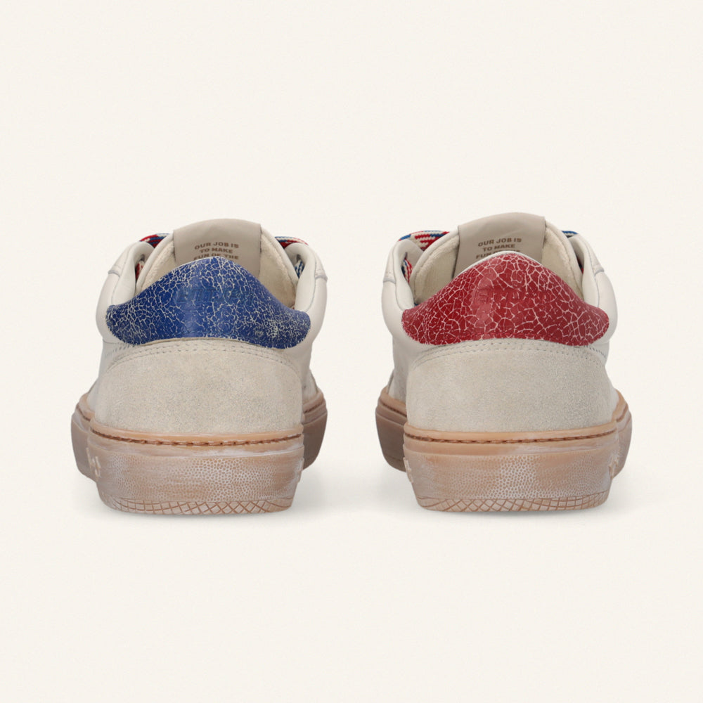 ENTJPN Jupiter Rocket – leather sneakers with a two-tone heel tab
