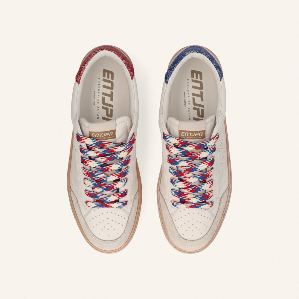 ENTJPN Jupiter Rocket – leather sneakers with a two-tone heel tab