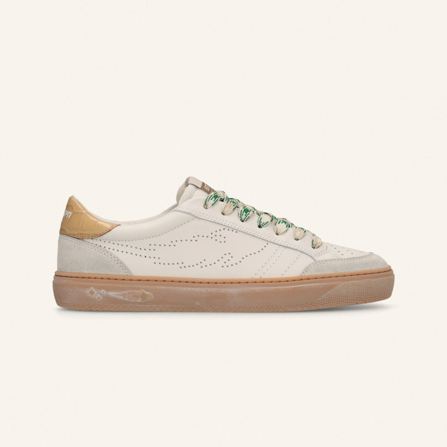 Entjpn Jupiter Rocket - sneakers in pelle con talloncino bicolor stampa cocco image