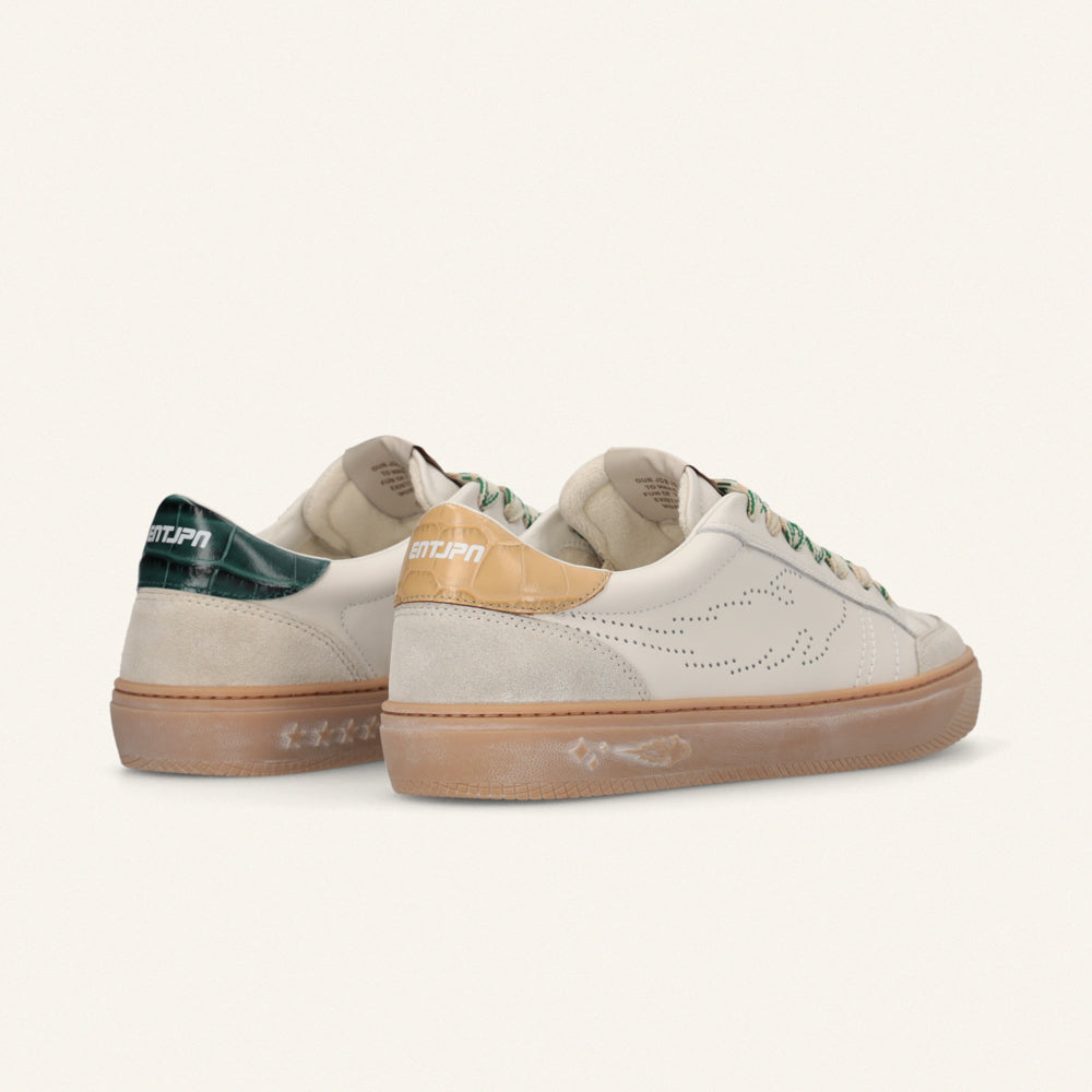 Entjpn Jupiter Rocket - sneakers in pelle con talloncino bicolor stampa cocco