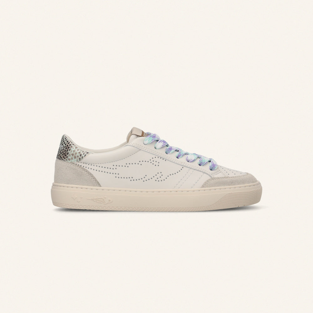 Entjpn Jupiter Rocket - sneakers donna in pelle con talloncino bicolor