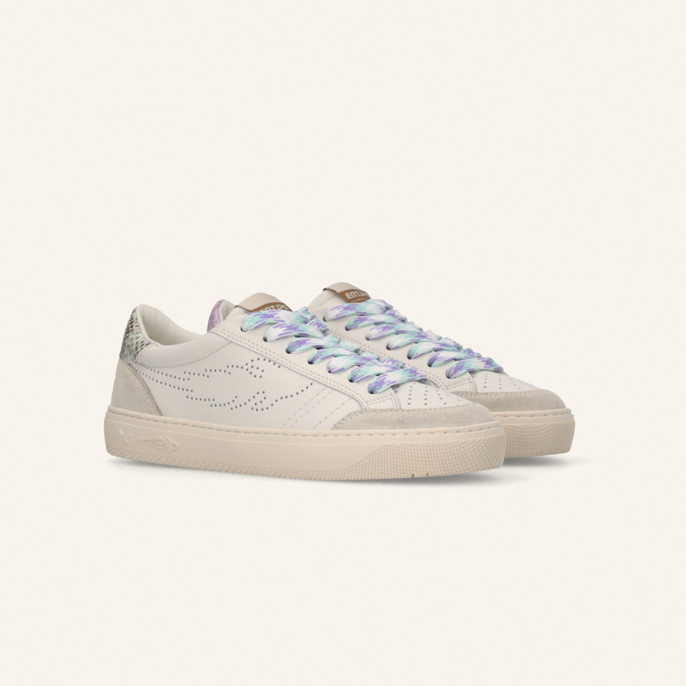 Entjpn Jupiter Rocket - sneakers donna in pelle con talloncino bicolor