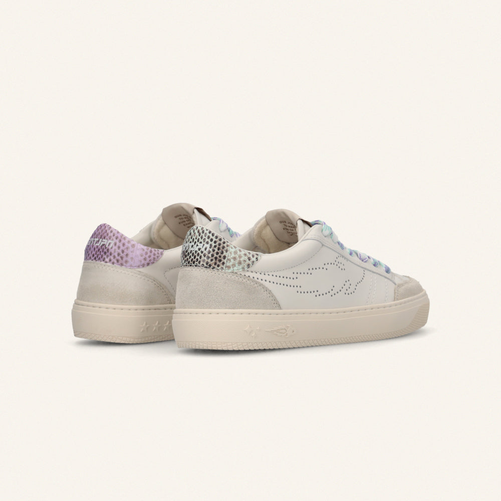 Entjpn Jupiter Rocket - sneakers donna in pelle con talloncino bicolor