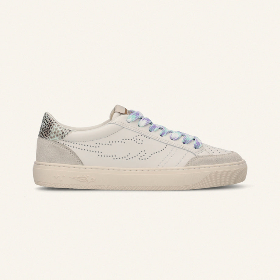 ENTJPN Jupiter Rocket – Women Leather Sneakers with Two-Tone Heel Tab image