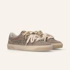 Entjpn Jupiter Rocket - sneakers unisex in pelle e tweed color taupe
